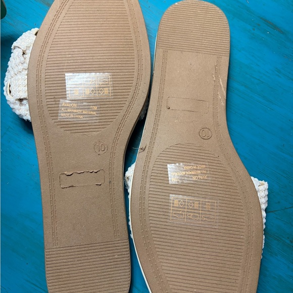 Lulus Avalon Ivory Pearl Braided Flat Slide Sandals - Picture 6 of 7